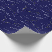 Zodiac Constellation Pisces Geschenkpapier (Ecke)