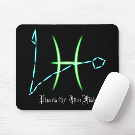 Zodiac Constellation Pisces Mouse Pad Mousepad (Mit Mouse)