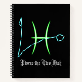 Zodiac Constellation Pisces-Notebook Notizblock