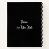 Zodiac Constellation Pisces-Notebook Notizblock (Rückseite)