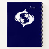 Zodiac Constellation Pisces Notizblock (Rückseite)