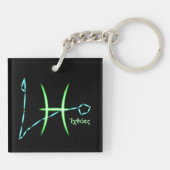 Zodiac Constellation Pisces Schlüsselanhänger (Rückseite)