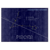 Zodiac Constellation Pisces Schneidebrett (Vorderseite)