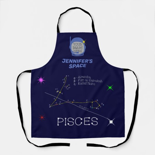 Zodiac Constellation Pisces Schürze (Vorderseite)