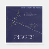 Zodiac Constellation Pisces Serviette (Vorderseite)