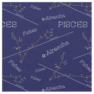 Zodiac Constellation Pisces Stoff