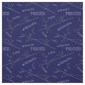 Zodiac Constellation Pisces Stoff (Muster)