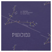 Zodiac Constellation Pisces Stoff (Nahaufnahme)