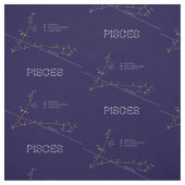 Zodiac Constellation Pisces Stoff (Muster)