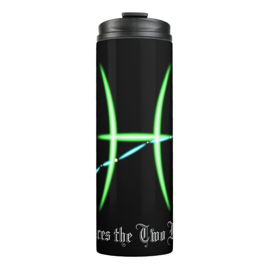 Zodiac Constellation Pisces Thermal Tumbler Thermosbecher (Vorderseite)