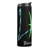 Zodiac Constellation Pisces Thermal Tumbler Thermosbecher (Nach links gedreht)