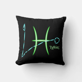 Zodiac Constellation Pisces Throw Kissen