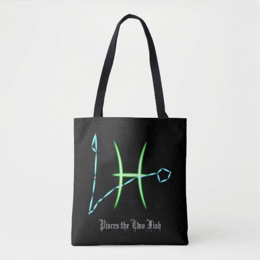 Zodiac Constellation Pisces Tote Bag Tasche (Vorderseite)