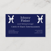 Zodiac Constellation Pisces Visitenkarte (Rückseite)