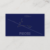 Zodiac Constellation Pisces Visitenkarte (Vorderseite)