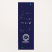 Zodiac Constellation Pisces Yogamatte (Vorderseite)