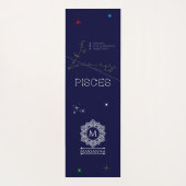 Zodiac Constellation Pisces Yogamatte (Rückseite)