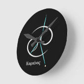 Zodiac Constellation Runde Wanduhr (Winkel)