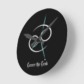 Zodiac Constellation Runde Wanduhr (Winkel)
