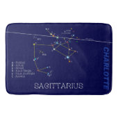 Zodiac Constellation Sagittarius Badematte (Vorderseite)