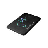 Zodiac Constellation Sagittarius Bath Mat Badematte (Schrägansicht)