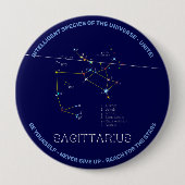 Zodiac Constellation Sagittarius Button (Vorderseite)