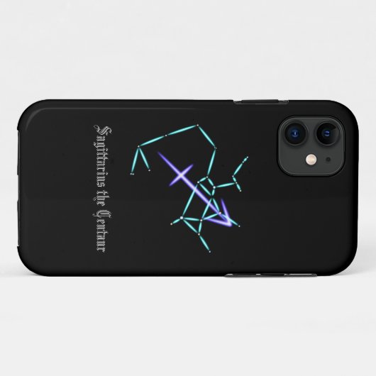 Zodiac Constellation Sagittarius Case-Mate iPhone Hülle (Rückseite (Horizontal))