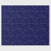 Zodiac Constellation Sagittarius Geschenkpapier (Flach)