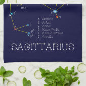 Zodiac Constellation Sagittarius Geschirrtuch (Gefaltet)