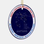 Zodiac Constellation Sagittarius Keramik Ornament (Rechts)