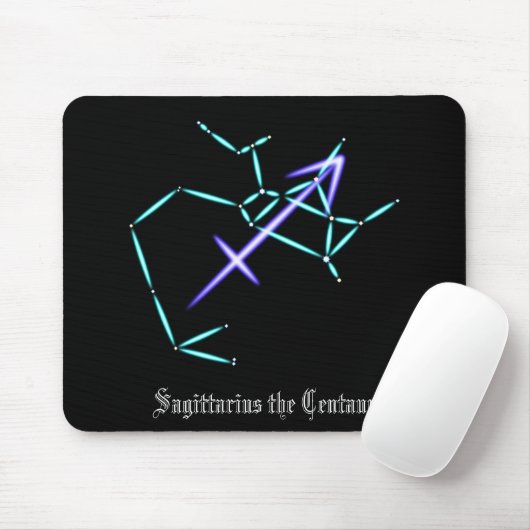 Zodiac Constellation Sagittarius Mouse Pad Mousepad (Mit Mouse)