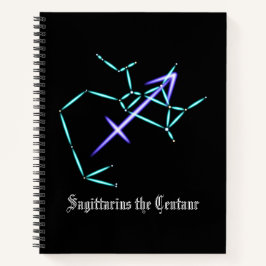 Zodiac Constellation Sagittarius Notebook Notizblock
