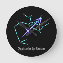 Zodiac Constellation Sagittarius Runduhr Runde Wanduhr