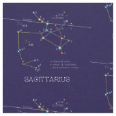 Zodiac Constellation Sagittarius Stoff (Nahaufnahme)