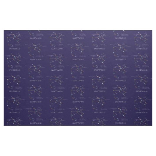 Zodiac Constellation Sagittarius Stoff (Fat Quarter (45,7 x 55,9 cm))