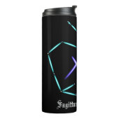Zodiac Constellation Sagittarius Thermal Tumbler Thermosbecher (Nach links gedreht)