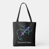 Zodiac Constellation Sagittarius Tote Bag Tasche (Rückseite)