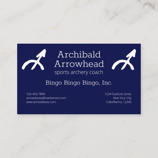 Zodiac Constellation Sagittarius Visitenkarte (Rückseite)