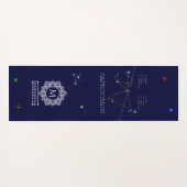Zodiac Constellation Sagittarius Yogamatte (Rückseite (Horizontal))