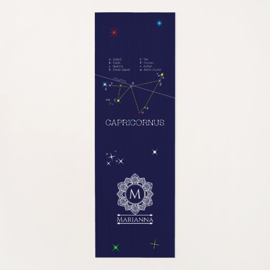 Zodiac Constellation Sagittarius Yogamatte (Vorderseite)