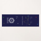 Zodiac Constellation Sagittarius Yogamatte (Vorderseite (Horizontal))