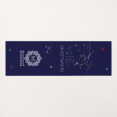 Zodiac Constellation Sagittarius Yogamatte (Rückseite (Horizontal))