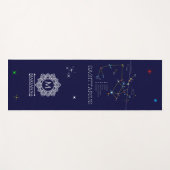 Zodiac Constellation Sagittarius Yogamatte (Vorderseite (Horizontal))