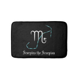 Zodiac Constellation Scorpio Bath Mat Badematte