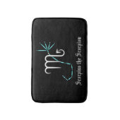 Zodiac Constellation Scorpio Bath Mat Badematte (Vorderseite Vertikal)