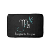 Zodiac Constellation Scorpio Bath Mat Badematte (Vorderseite)