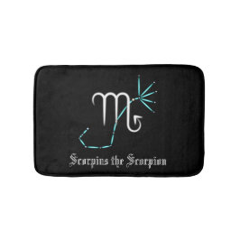 Zodiac Constellation Scorpio Bath Mat Badematte