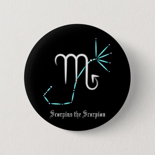 Zodiac Constellation Scorpio Button (Vorderseite)