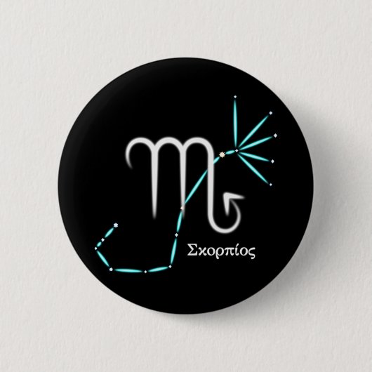 Zodiac Constellation Scorpio Button (Vorderseite)