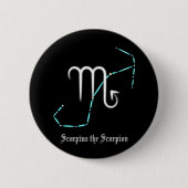 Zodiac Constellation Scorpio Button (Vorderseite)
